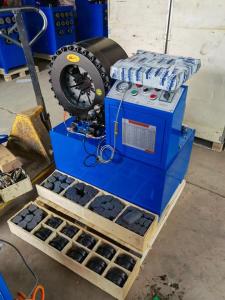 China 4 Inch Industrial Braided Hose Crimping Machine 3kw Compact Structure wholesale