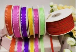 China Stitch Grosgrain Fabric By The Yard Perfect For Gift Wrapping / Crafting wholesale