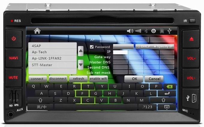 Universal car radio with bluetooth RDS gps smart TV media player OCB-2615