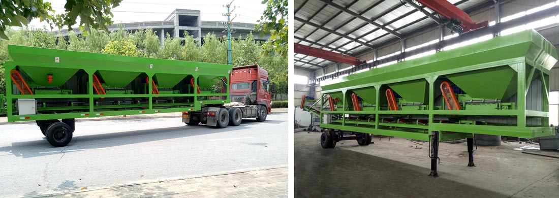 Fully Automatic Mobile Batching Plant 270 - 500kw Total Power Low Energy Consumption