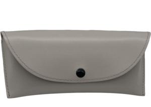 China White Classic Custom Leather Glasses Case 171x76x38mm wholesale