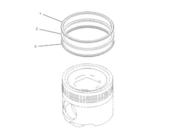 130-5867 Engine 7E5213 Ring Group Piston Cylinder Liner 1305867 Piston Ring 7E-5213