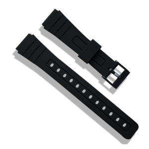 China ROHS Approved Watches Spare Parts Black Silicone Band wholesale
