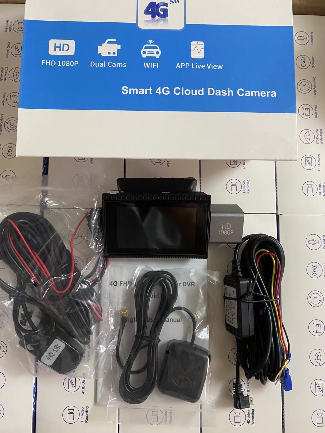 4G Android 8.1 Rearview Mirror Car HD DVR 1080p IPS Touch Streaming Media