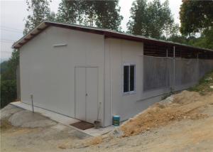 China Mobile Portable Steel Chicken Houses / Metal Farm Sheds With Permanent Foundation wholesale