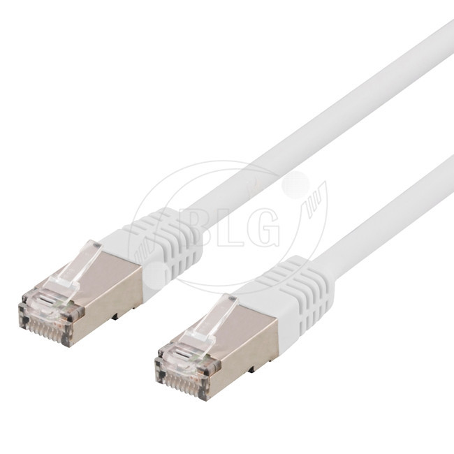 Customized Shielded Patch Cable RJ45 Male Plugs Cat6 FTP Lead 6.6FT BC / CCA Conductor