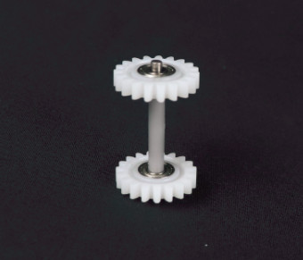 Durable Ring Frame Spare Parts 19 Teeth Two Gear With Steel Pin And Bearing