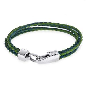 China Europ American Fashion Trendy Stainless Steel Geniune PU Leather Bracelet Bangle LBL229 wholesale