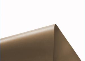 China Coated 1000 *1000 20 * 20 Waterproof PVC Tarpaulin 500 Gsm Brown Color wholesale