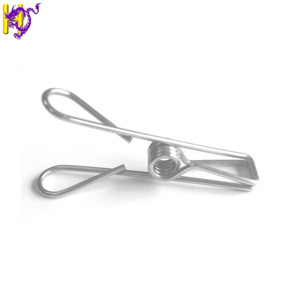U Shaped Stainless Steel Torsion Coil Spring Clip for Clothes Pin