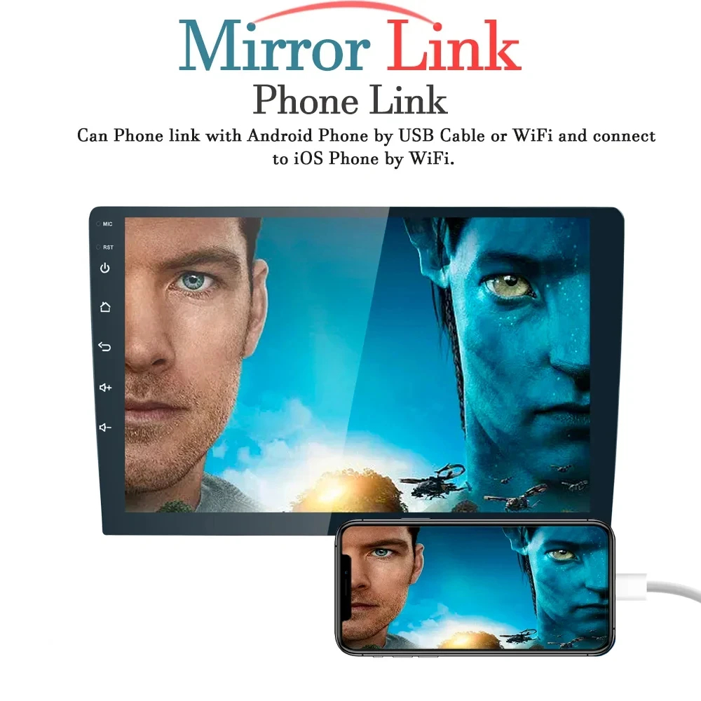 Android OS Universal 9/10/12/13 Inch Car DVD Player with Touch Screen and Navigation