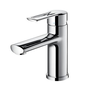 China Single Hole Wash basin Faucet chrome Bathroom Faucet zinc handle wholesale