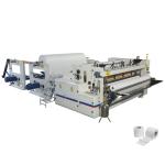 Rewinder 4 Anvil Blades Toilet Paper Production Line 2800mm Width Band Saw
