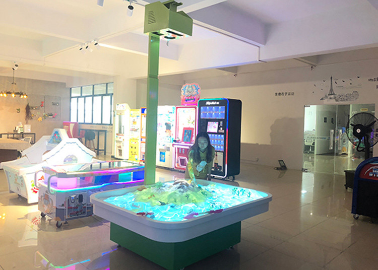 Ar Interactive Floor Projector Magic Sand Table 1-8 Players 1.8x 1.4×0.6m