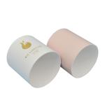 CMYK Cardboard Tube Packaging With Lid OEM Available Silk Printing