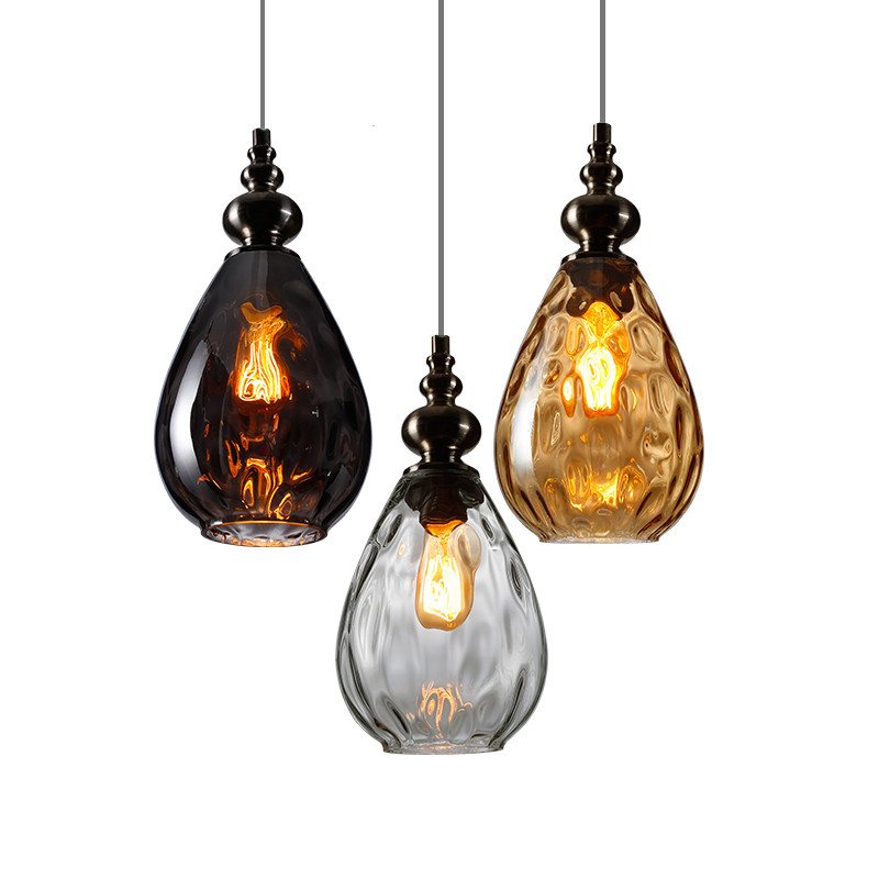 Mercury glass pendant light fixtures for Kitchen Dining room Bar Shop Lighting (WH-GP-17)