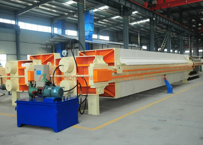 Top Grade Wastewater Filter Press , Automatic Filter Apparatus 30mm Cake Thickness