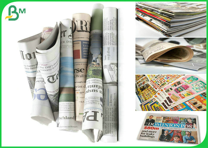 Grade AA  869mm 889mm 50gsm 55gsm 60gsm White Printing Paper For magazine