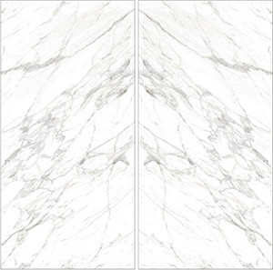 Modern Porcelain Tile Big Tile Size Large Format White Wall Tile Carrara Fully Polished Glazed Porcelain Glazed Tile