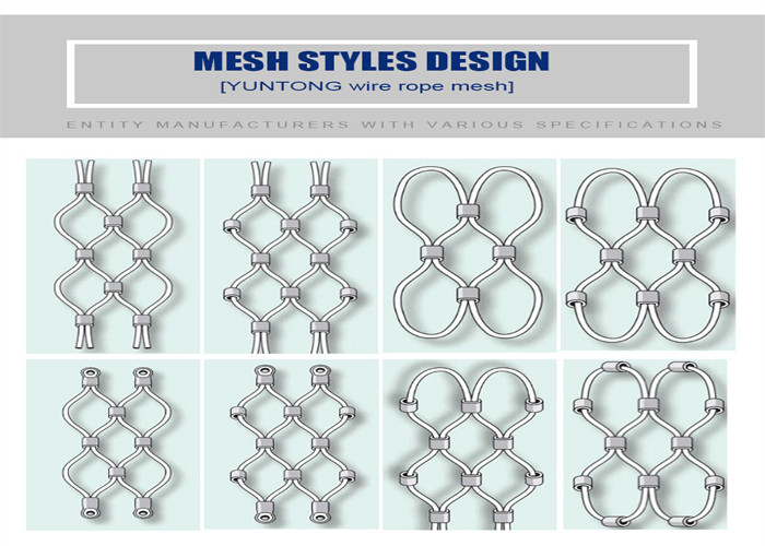 Aviary 1.2mm-4.0mm Stainless Steel Wire Rope Mesh Net Customization