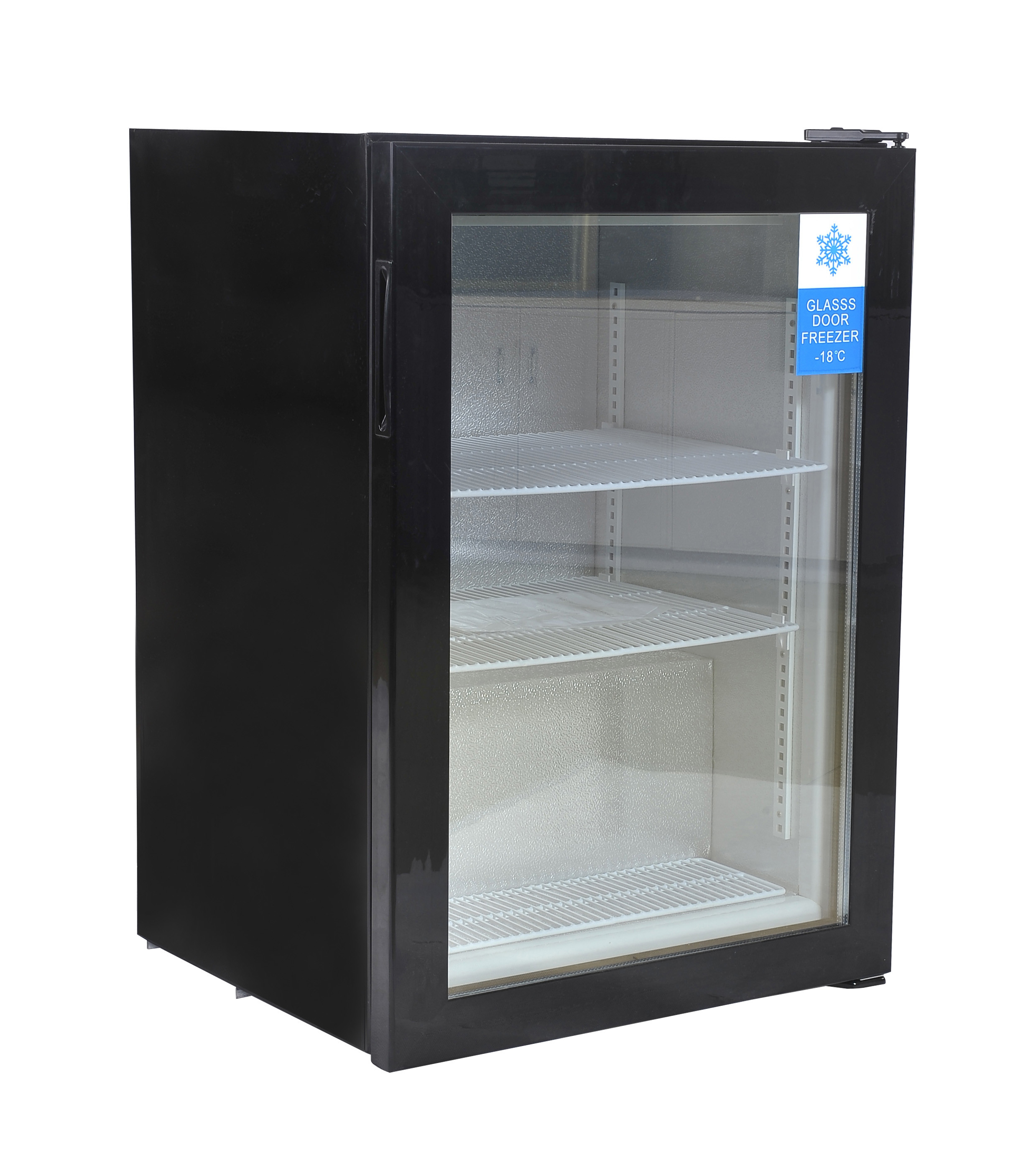 98L Glass Door Small Upright Tabletop Frost Free Mini Freezer SD98