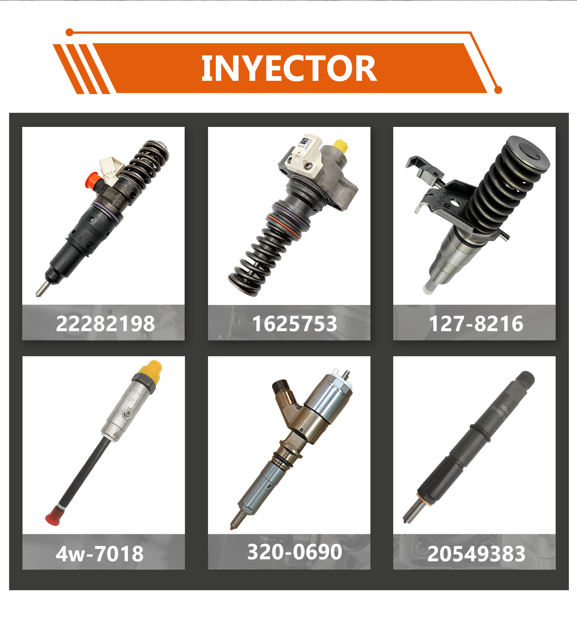 Excavator Parts 2530618 For C18 Diesel Engine Fuel Injector 253-0618