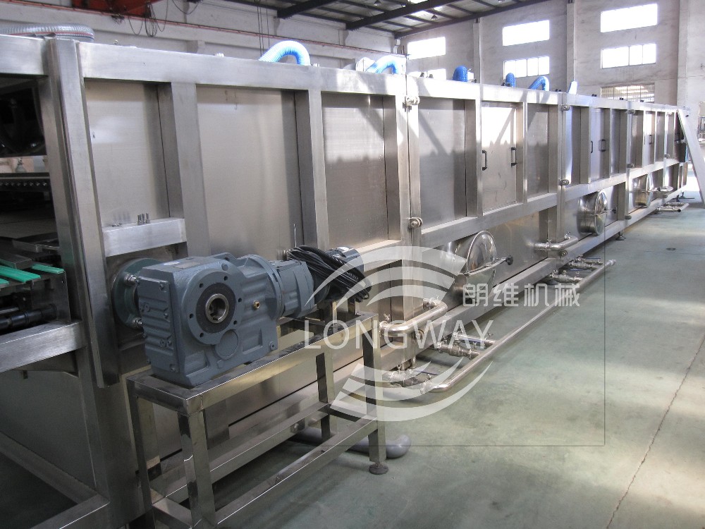 Allen-Bradley Touch Screen Control Spray Cooling Machine (Tunnel ) For Juice filling Line