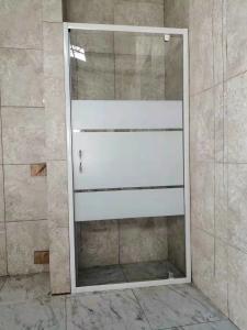 China White Painted Profile Pivot Door Shower Enclosures 90X190cm wholesale