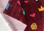 Eco Friendly Stretchy 144F Printed Super Soft Minky Plush Fabric