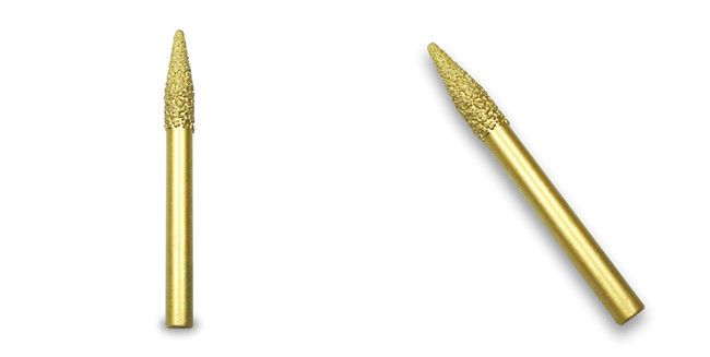 Deyi 4mm Tip CNC Stone Diamond Engraving Bits Length 60mm