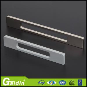 China bedroom wardrobe anodized foggy siver aluminum furniture handle wholesale