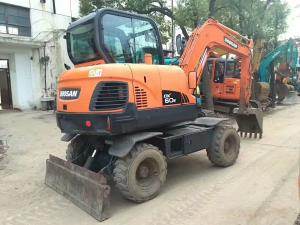 China Slightly Used Doosan Excavator DX60W Mini Wheel Excavator wholesale