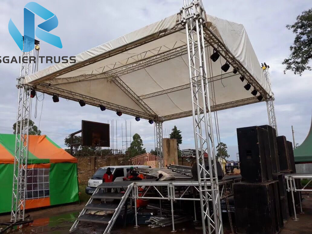 Studio / Event Curved Aluminum Truss Roof Systems High Loading Capacity