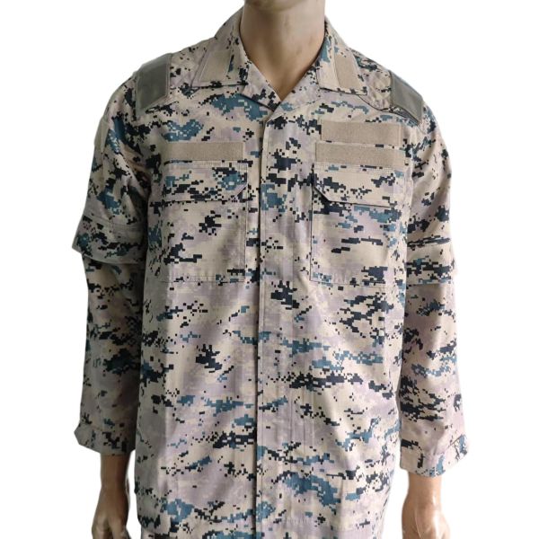 ACU Military Field Training Uniform Twill And Rip Stop Fabric Cotton Polyester Material