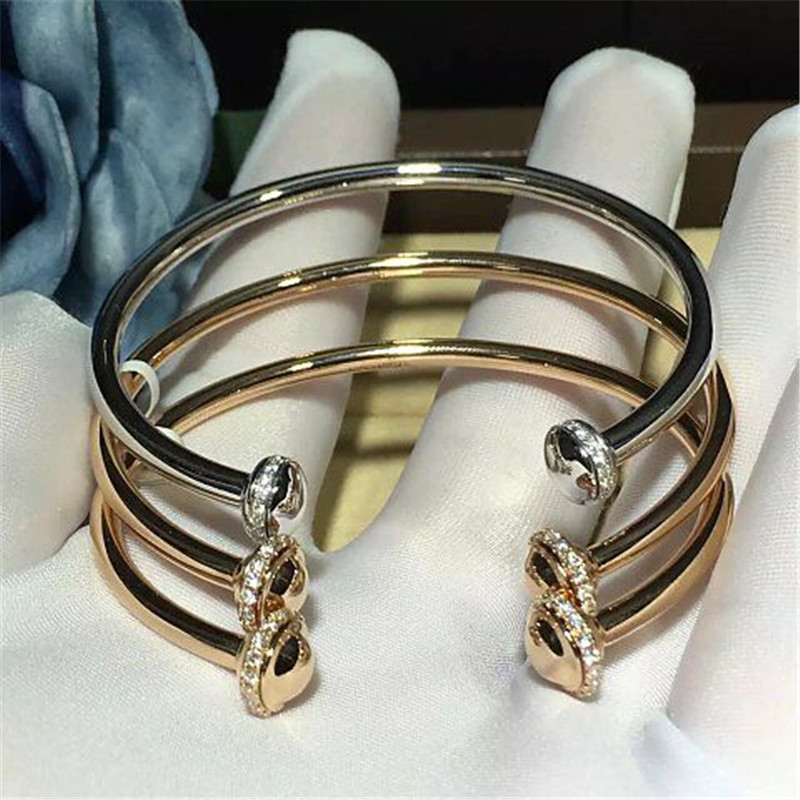 Luxury jewe factory bracelet gold diamond 18k gold white gold yellow gold rose gold diamond bracelet