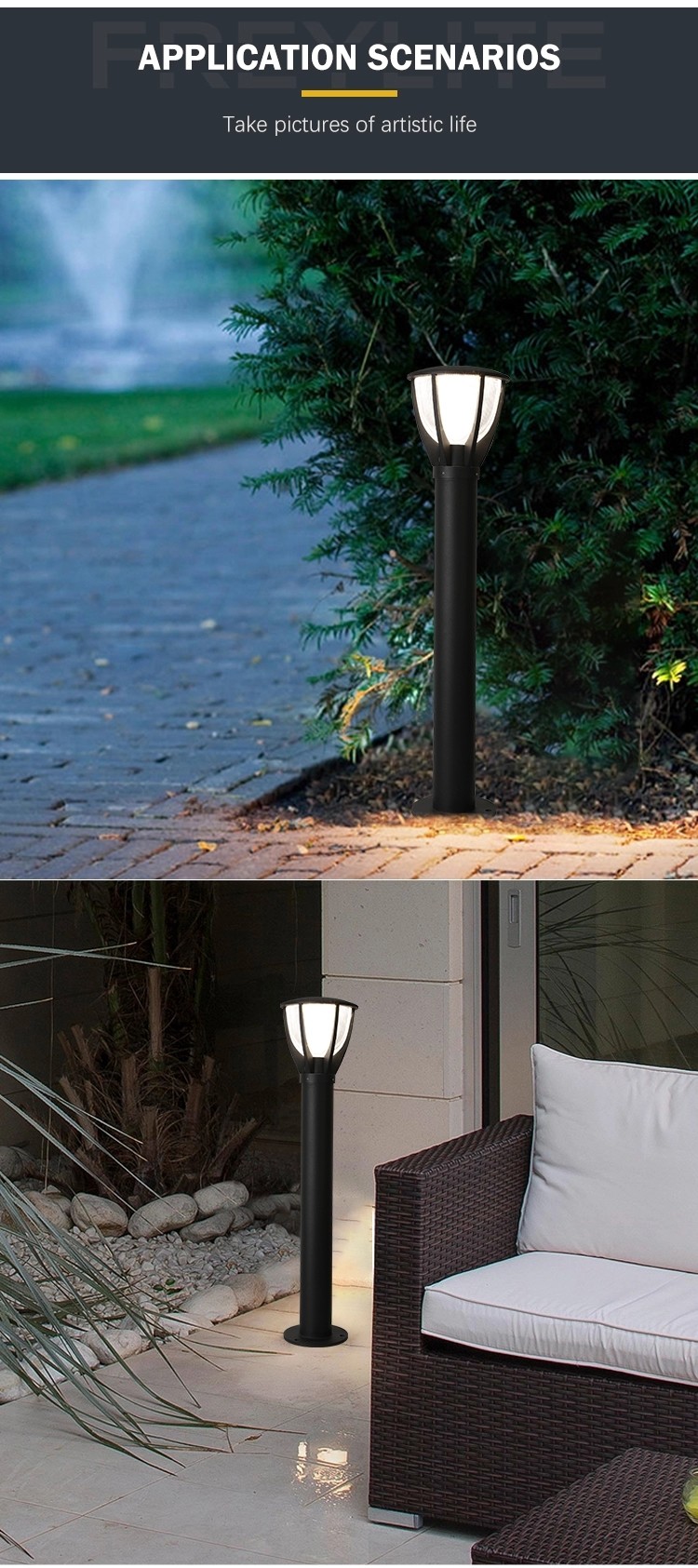 High Transmission Outdoor Lawn Lights For Garden Ip65 Rainproof 10 Watt