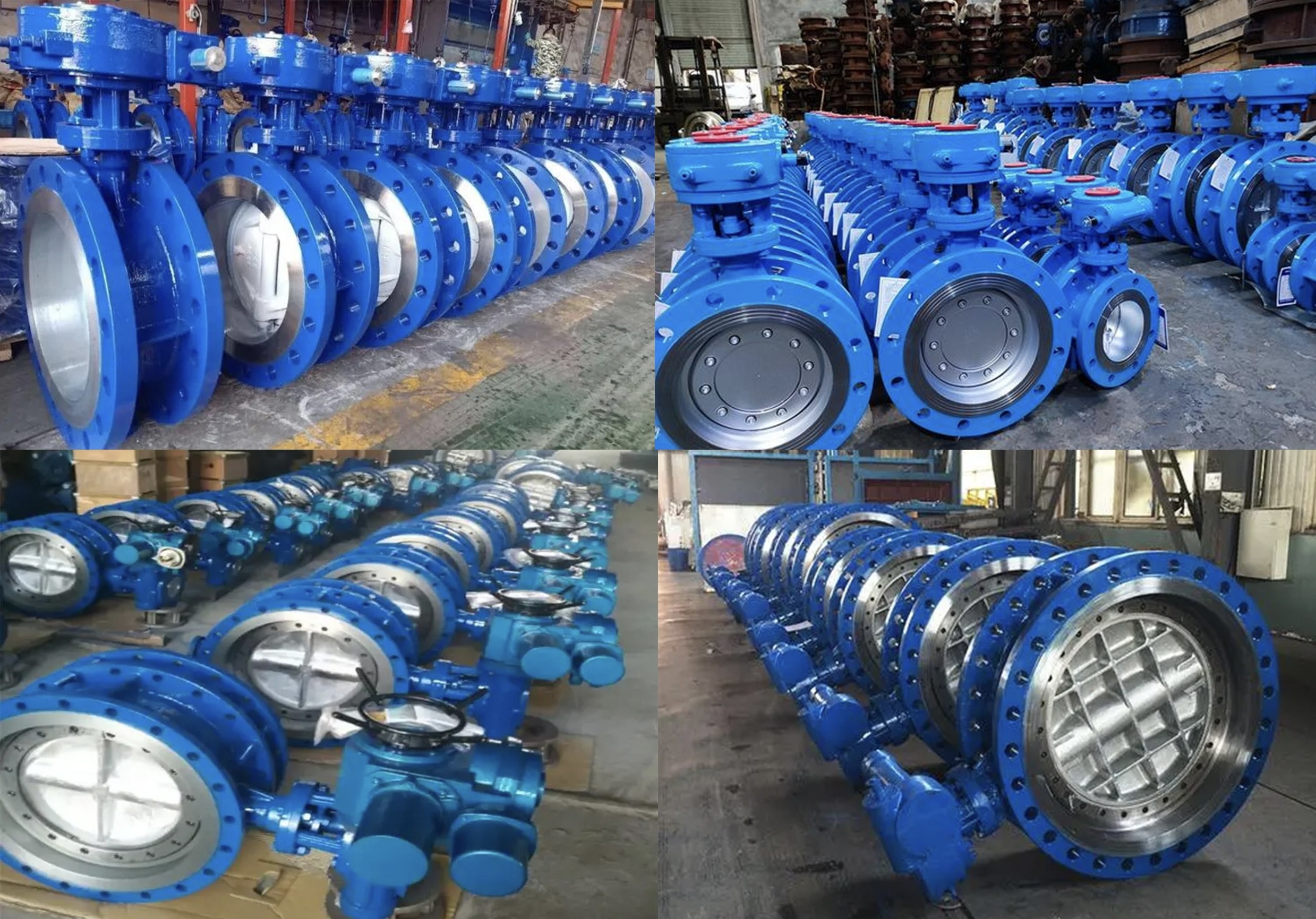 Industrial Turbine Double Flange Cast Steel Butterfly Valve With PTFE Liner