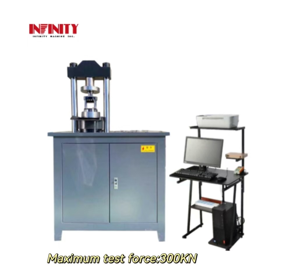 Double Column High Precision Control 300KN Servo Compression Strength Testing Machine
