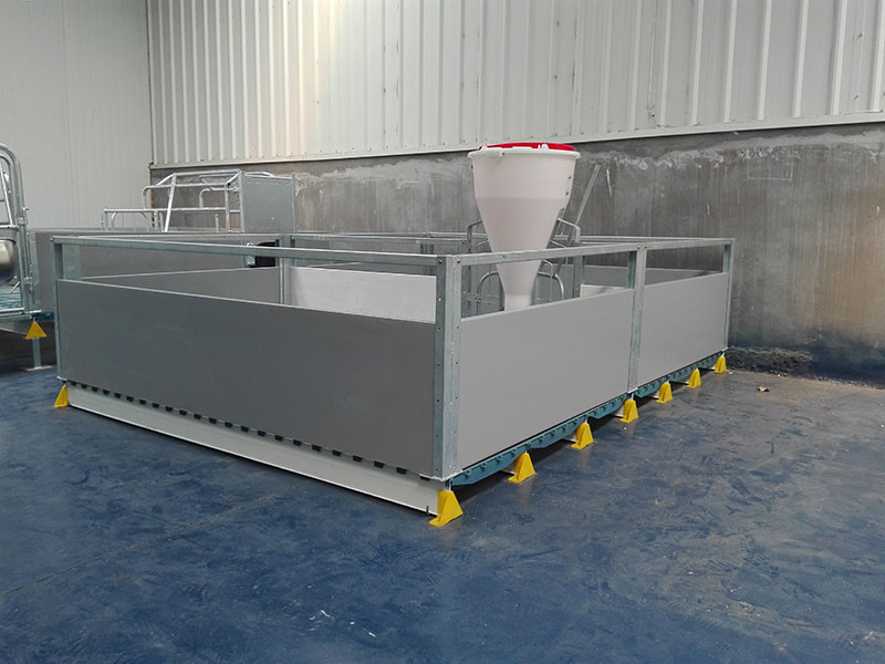 European Style Galvanized 2.4*1.8m Sizes Of a Farrowing Pen Pig Crate Design