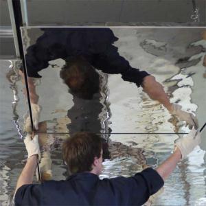 China Ripple Stainless Steel Panels Rose Gold Mirror Finish For Column Cover Cladding 201 304 316 wholesale
