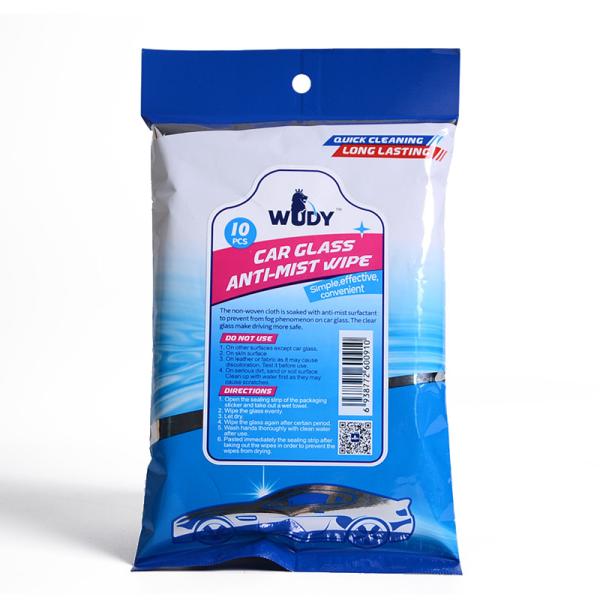 Quality Antimist Car Dashboard Wipes Automotive Interior Wipes Glass Cleaner for sale