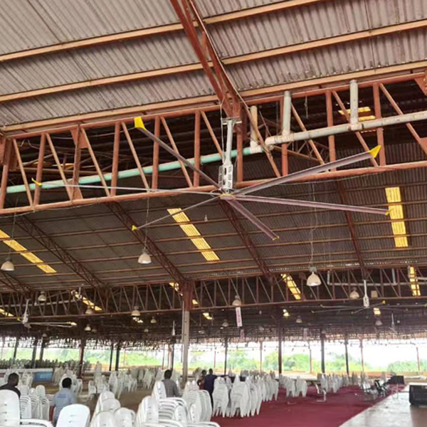 5.0m 16FT HVLS Ceiling Fan Ventilator Electric AC Powered PMSM Motor Air Cooling Ventilation