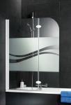No Frame Glass Shower Doors , Tub Door Glass Thermal Stability