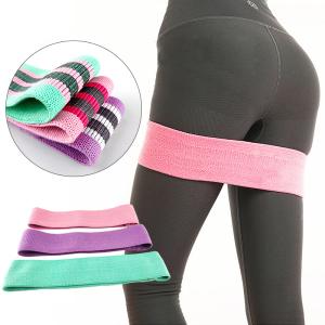 China 8cm Resistance Loop Bands Booty Fitness Legs Workout Polyester Elastic wholesale