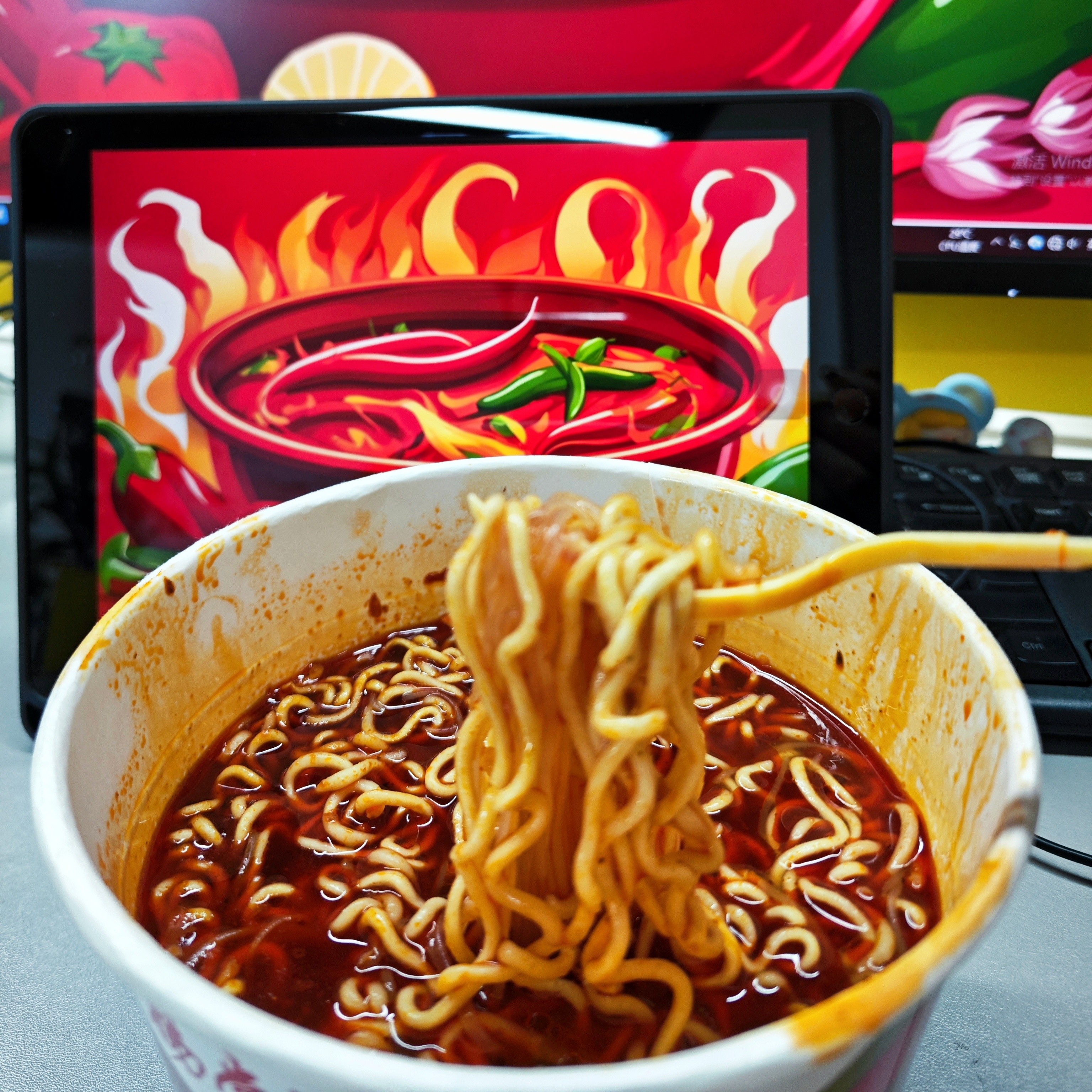 Authentic 203g*12 Instant Noodles With Mesh Bag Tear Apart Easy Free Shipping Extra Sauce
