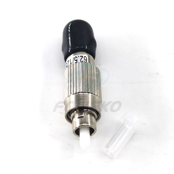 Silver Grey 62.5/125 FC Male To ST Female Fiber Optic Adapter Transform