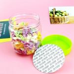 Wide Mouth Round 250ml Airtight Plastic Food Jars Straight Sided