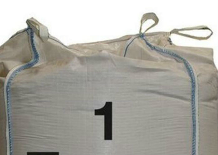 Top Full Open 1 Ton FIBC Jumbo Bags 100% Virgin PP Founded Flat Bottom With Spout