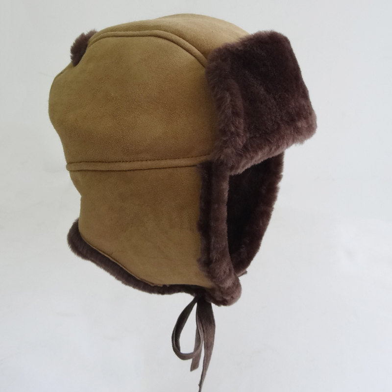 Breathable Children Fur Hat , Warm Genuine Fur Trapper Hat Plush Style