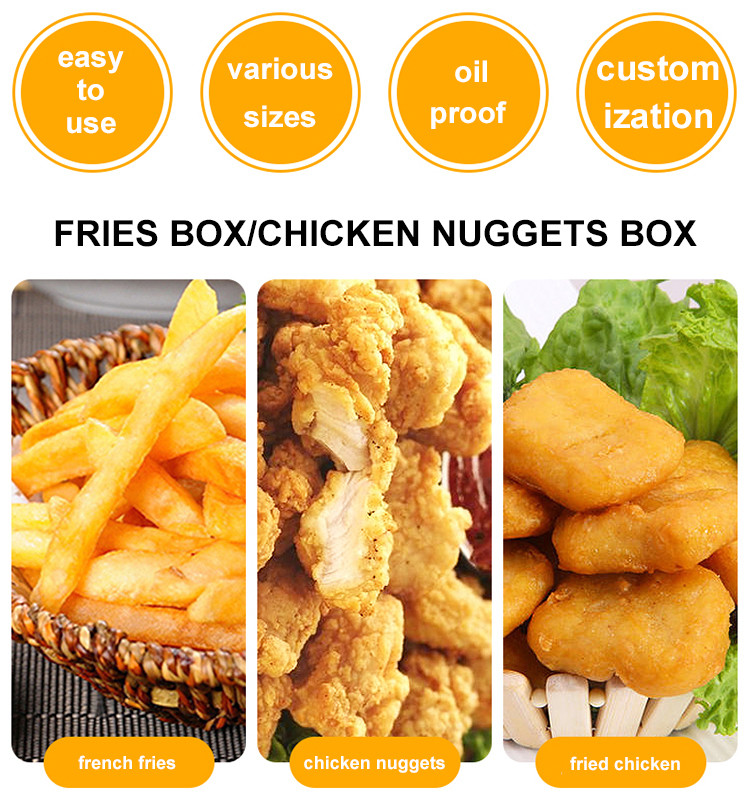 Biodegradable Takeaway Fast Food Paper Box Custom CMYK Color Printing